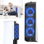 PS5 Cooling Fan with LED Light and USB Ports