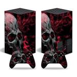 Xbox Series X Skull Vinyl Sticker for Console & Controller