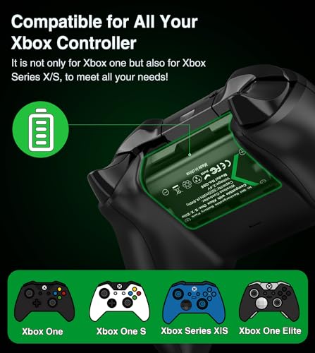 Rechargeable Battery Pack for Xbox Controllers