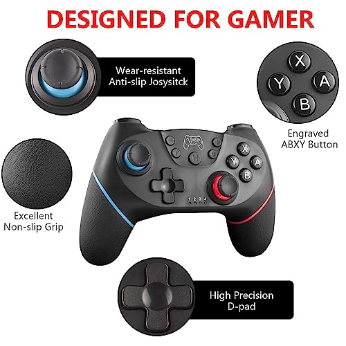 Diswoe Wireless Bluetooth Switch Pro Controller