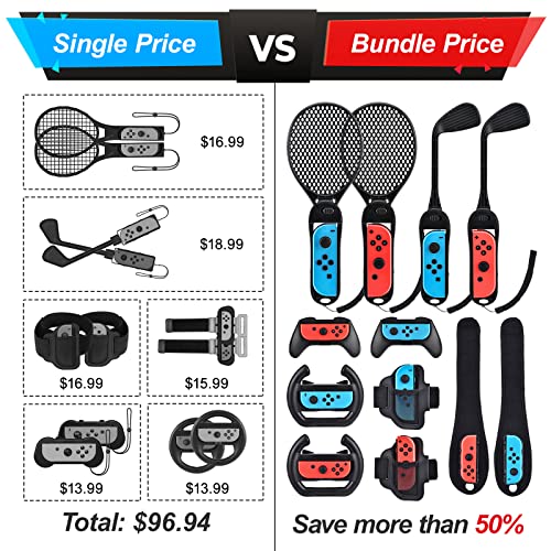 14-in-1 Switch Sports Accessories Bundle