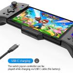 Ergonomic Wireless Switch Controllers with RGB Lighting