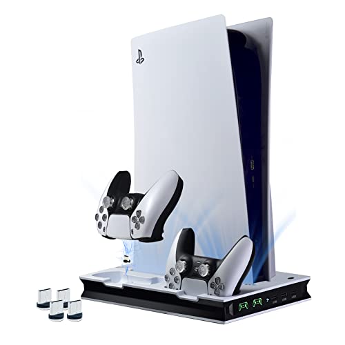PS5 Cooling Charging Station with LED Lights