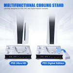 PS5 Cooling Charging Station with LED Lights