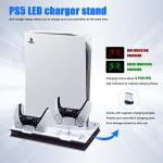 PS5 Cooling Charging Station with LED Lights