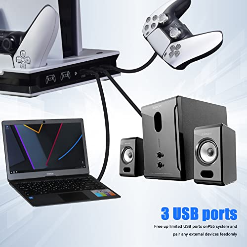 PS5 Cooling Charging Station with LED Lights