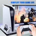 PS5 Cooling Charging Station with LED Lights