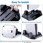 PS5 Cooling Stand with Dual Controller Charger and Game Storage