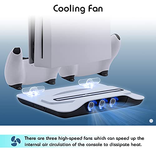 Mcbazel Vertical PS5 Cooling Station with Fast Charging