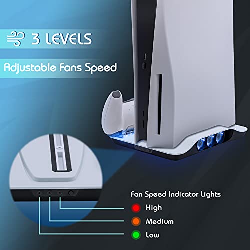 Mcbazel Vertical PS5 Cooling Station with Fast Charging