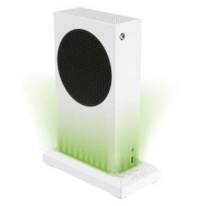 Venom Console Stand with LED Lights - White