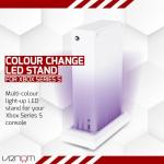 Venom Console Stand with LED Lights - White