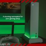 Venom Console Stand with LED Lights - White