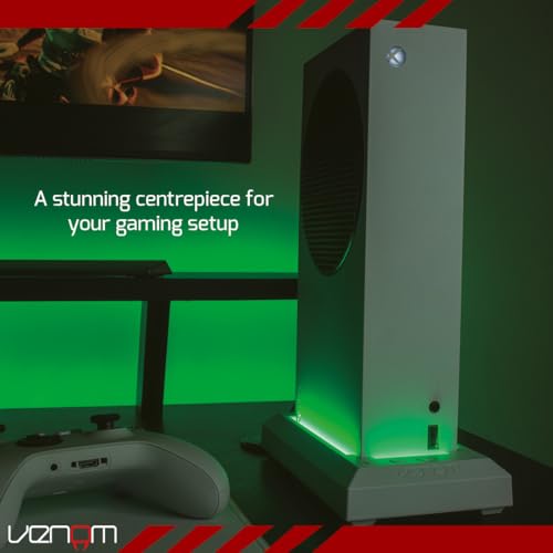 Venom Console Stand with LED Lights - White