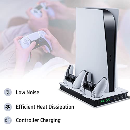 Mcbazel PS5 Cooling Stand with Dual Charger