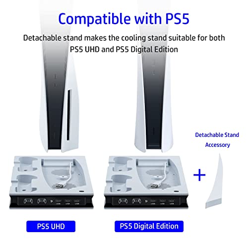 Mcbazel PS5 Cooling Stand with Dual Charger