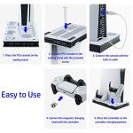 Mcbazel PS5 Cooling Stand with Dual Charger