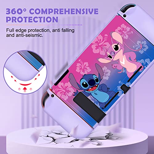 Anime Switch Case with JoyCon Covers and Grip Caps