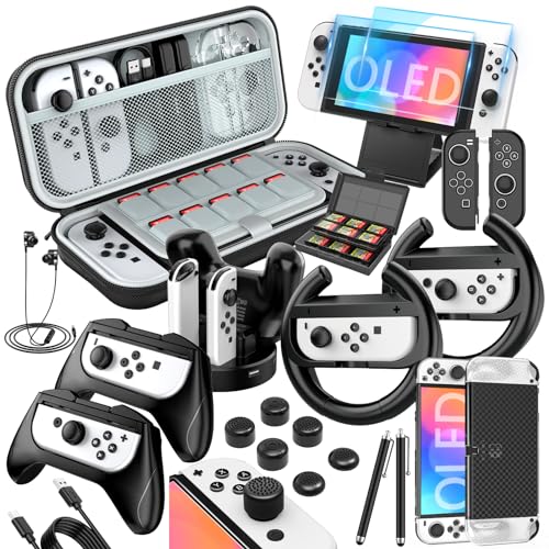 27-in-1 Nintendo Switch OLED Accessory Bundle