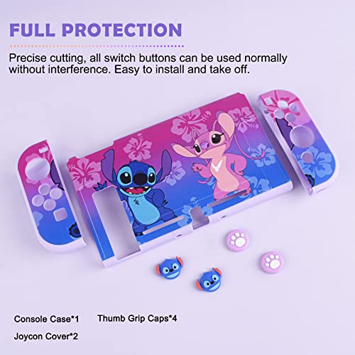 Anime Switch Case with JoyCon Covers and Grip Caps