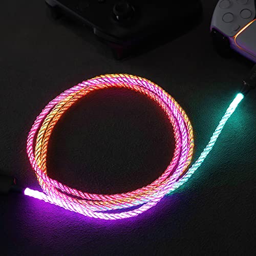 LED USB Charging Cable for PS5 and Xbox