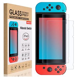 2-Pack Tempered Glass Screen Protectors for Nintendo Switch