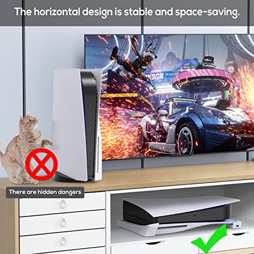 PS5 Horizontal Stand with 4-Port USB Hub