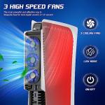 PS5 Cooling Fan with LED Light and USB