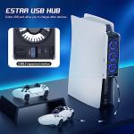 PS5 Cooling Fan with LED Light and USB