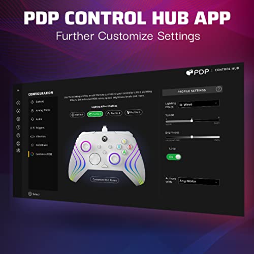 PDP Afterglow Wave Wired Controller for Xbox