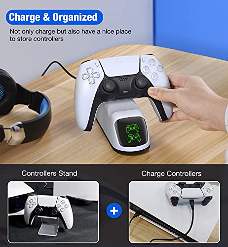 HEYLICOOL PS5 Controller Charging Dock with Cable