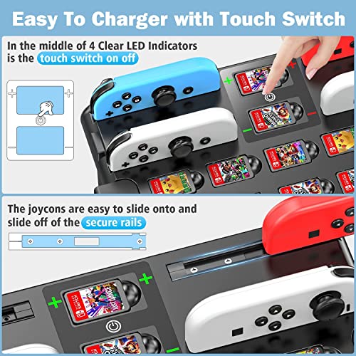 Nintendo Switch Games Organizer with Controller Charger