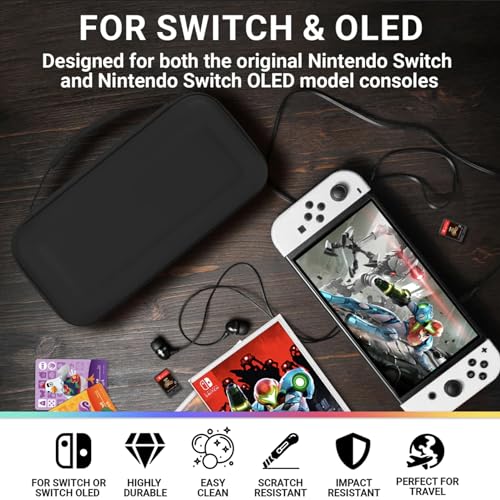 Orzly Switch Carry Case for Nintendo Switch OLED
