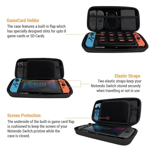 Orzly Switch Carry Case for Nintendo Switch OLED