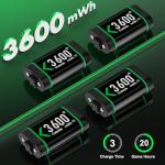 Rechargeable Battery Packs for Xbox Controllers