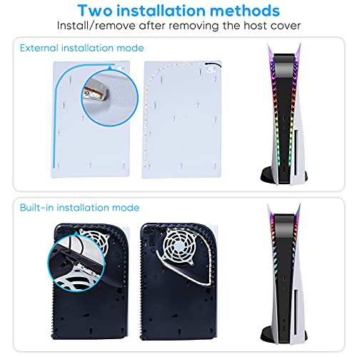RGB LED Light Strip for PS5 Consoles