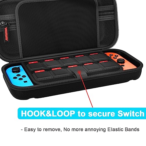 Daydayup Hard Shell Switch Carrying Case - Black