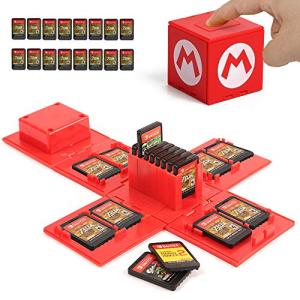 Nintendo Switch Game Card Case - 16 Slots (Mario RED)