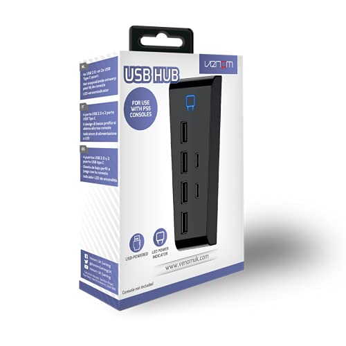 Venom PS5 6-Port USB Hub with Type C