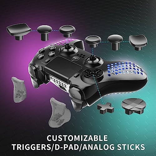 Nitho RGB Wireless Controller for PS4/PC/Android