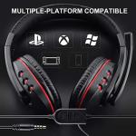 Dhaose Wired Gaming Headset for PS4 and Xbox
