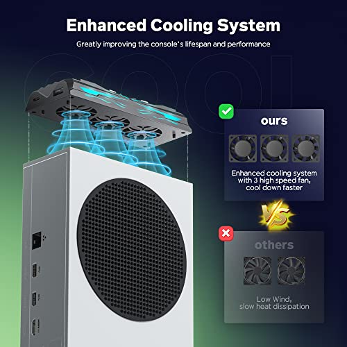 Xbox Series S Cooling Fan with RGB Light Strip