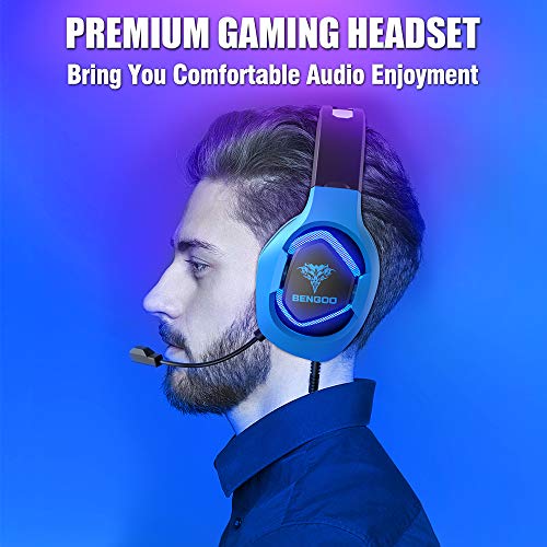 BENGOO G9500 Gaming Headset with Noise Cancelling Mic