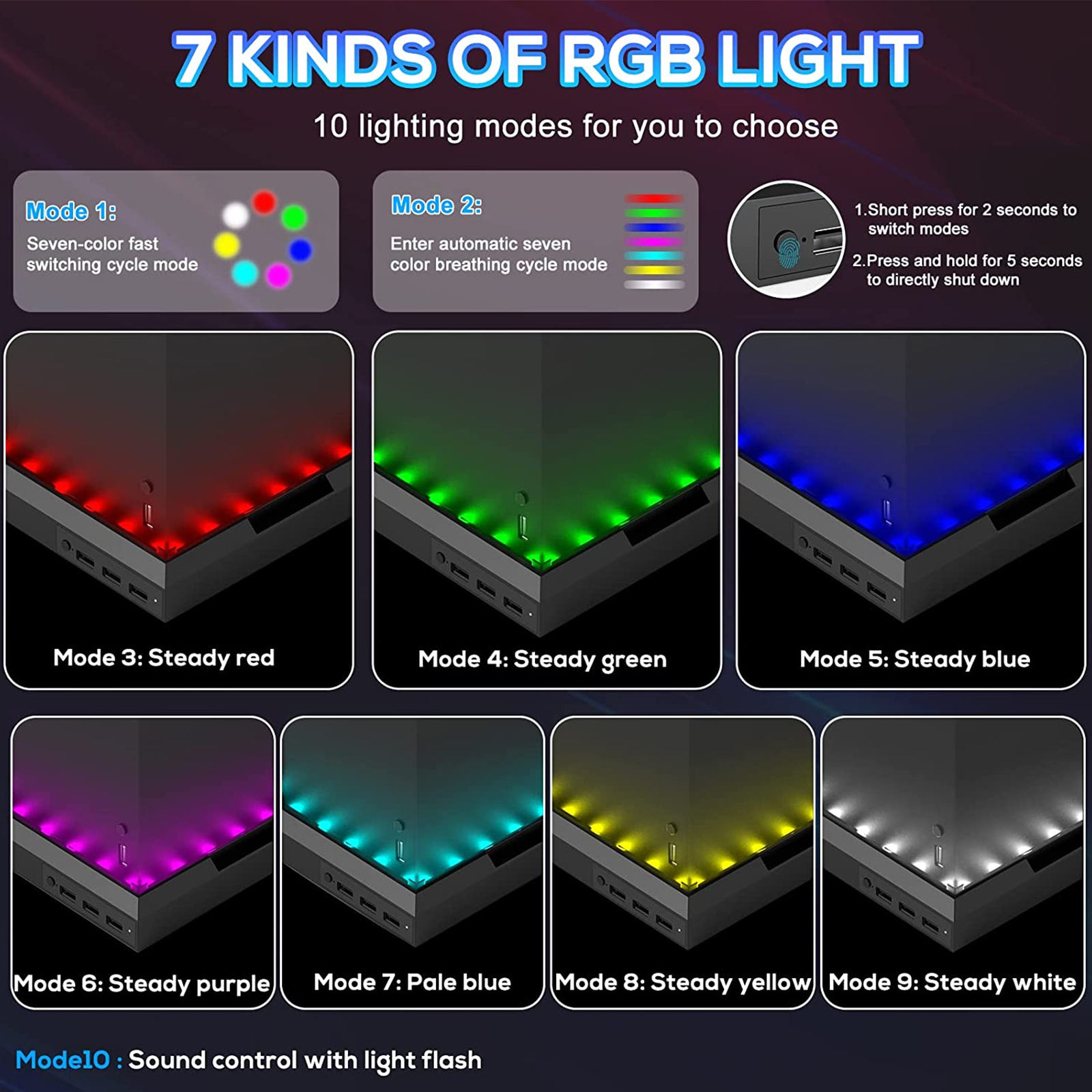 RGB Light Stand for Xbox Series X/S Console