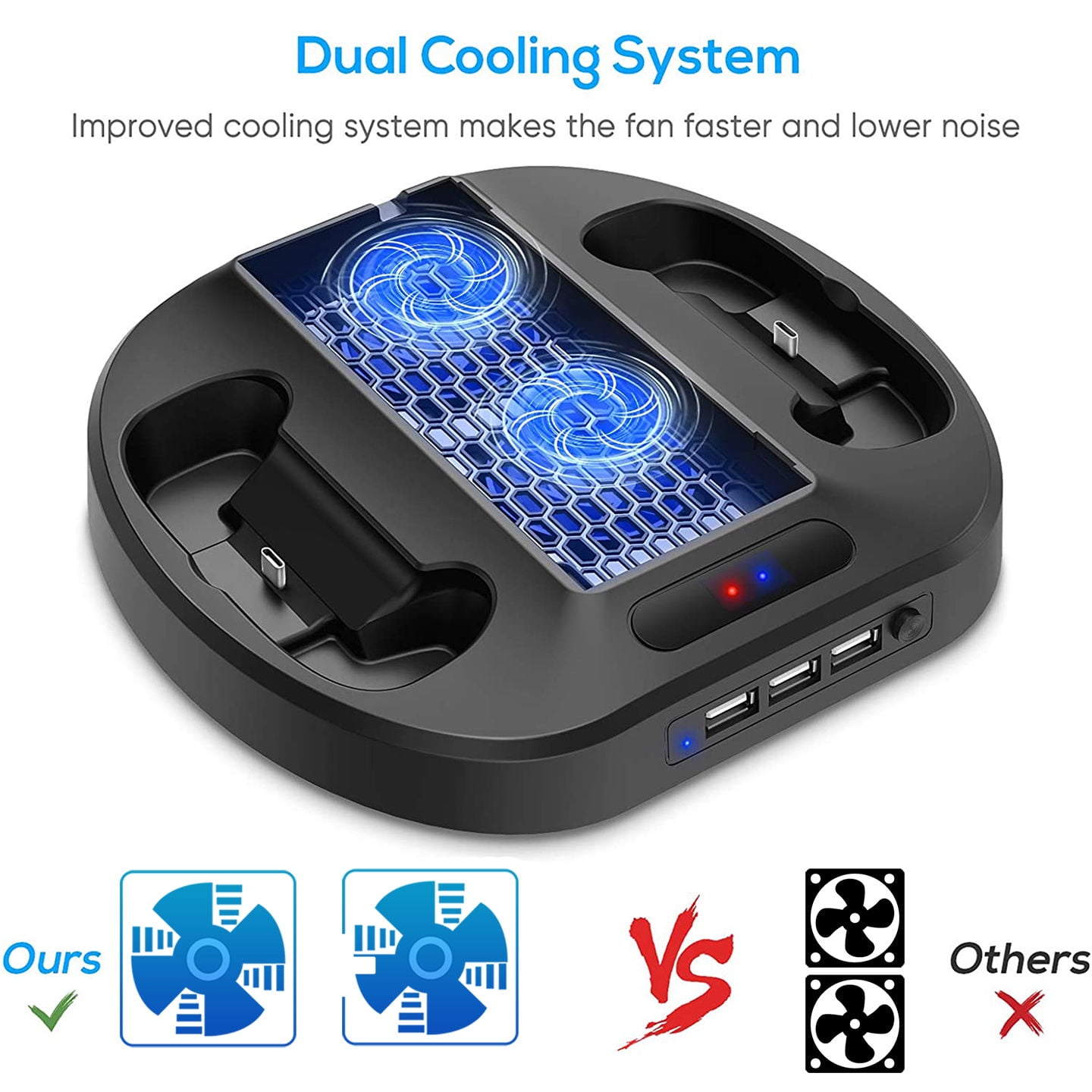 Xbox Series S Vertical Cooling Stand with Charger