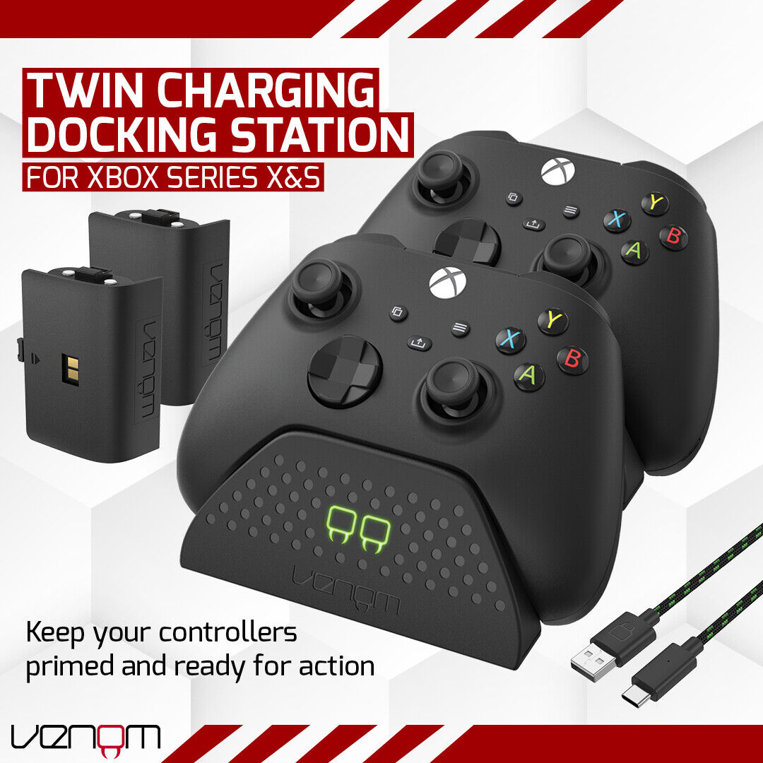Venom Black Controller Charging Dock for Xbox
