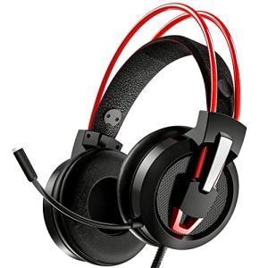 Karvipark H-10 Gaming Headset - Noise Cancelling, Red