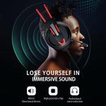 Karvipark H-10 Gaming Headset - Noise Cancelling, Red