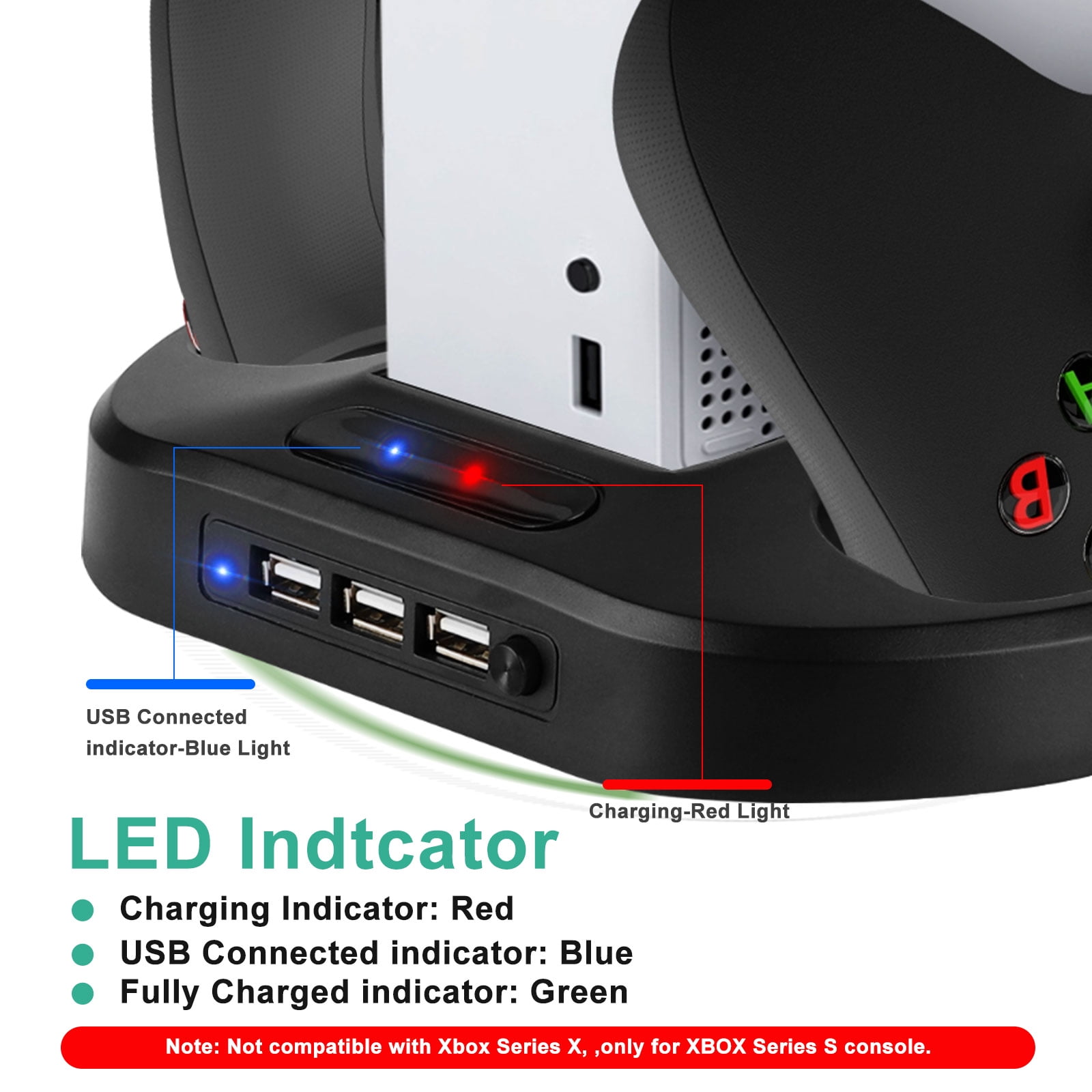 Xbox Series S Vertical Cooling Fan & Charger