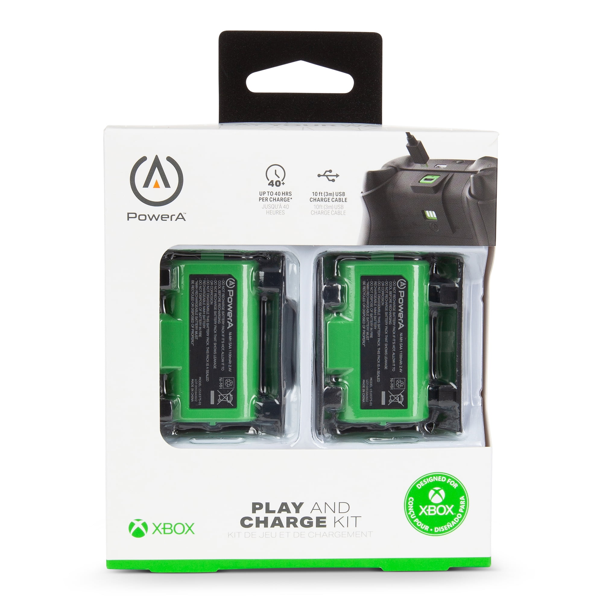 PowerA Play And Charge Kit for Xbox Controllers
